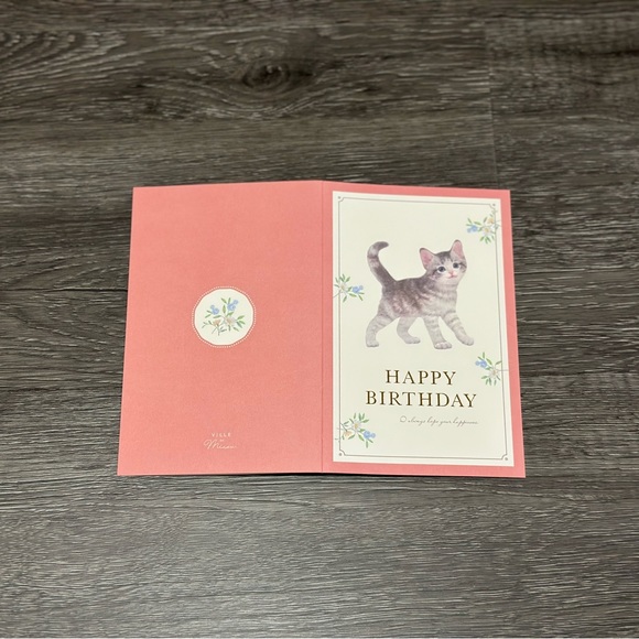 American Shorthair Kitten Birthday Card ❘ Celebrate Card ❘ Happy Birthday Card - Picture 3 of 7